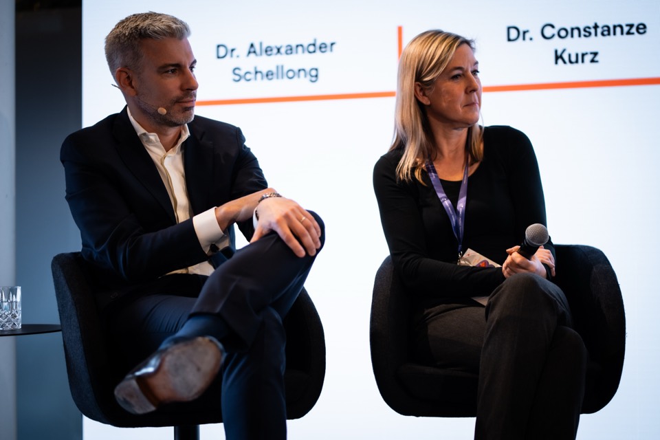 Dr. Alexander Schellong und Dr. Constanze Kurz.
